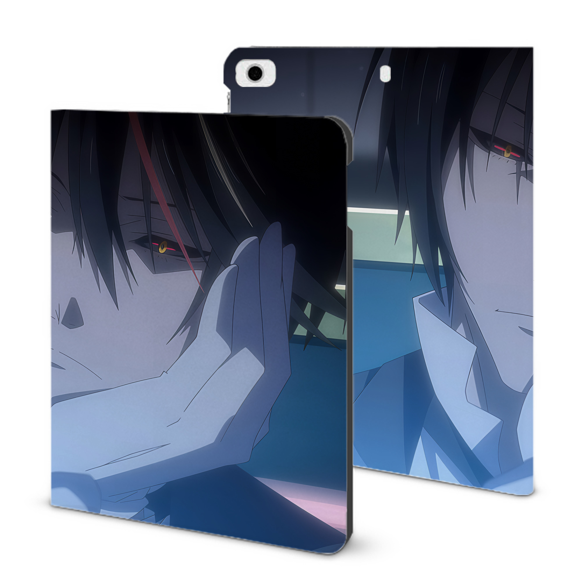 （画像用） 転スラ Regarding Reincarnated to Slime IPad ケース ブック型 PUレザー TPU 耐衝撃 軽量 薄型 ペン収納なし 全面保護 IPad 各モデル対応